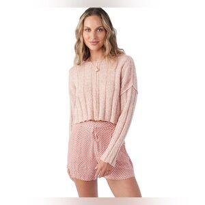 O’Neill Dellian Sweater Top - Pink Sand